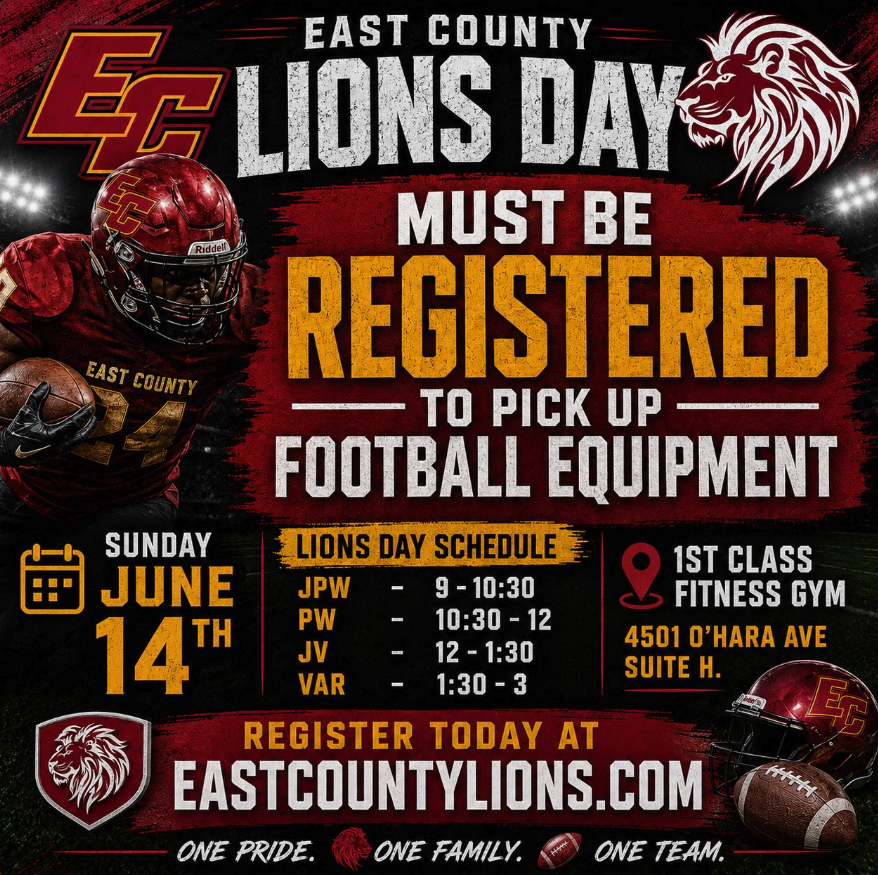 EC Lions Day Equipment Pick Up